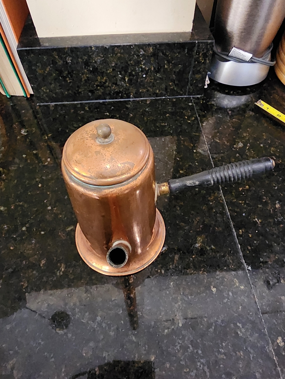 Copper Coffee And Tea Pot - Picture 2 of 6
